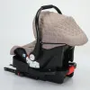 Lightweight Baby Car Seat with ISOFIX Base Portable Newborn Carrier with Sunshade and Head Support for Easy Travel Use