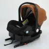 Lightweight Baby Car Seat with ISOFIX Base Portable Newborn Carrier with Sunshade and Head Support for Easy Travel Use