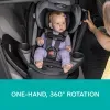 Revolve360 Extend Rotational All in 1 Convertible Car Seat, Rear Facing up to 50 Pounds with 360 Degree Rotation, Rockland Green