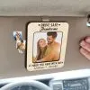 Drive Safe – Personalized Car Visor Clip with Custom Photo | Universal Car Accessory & Gift