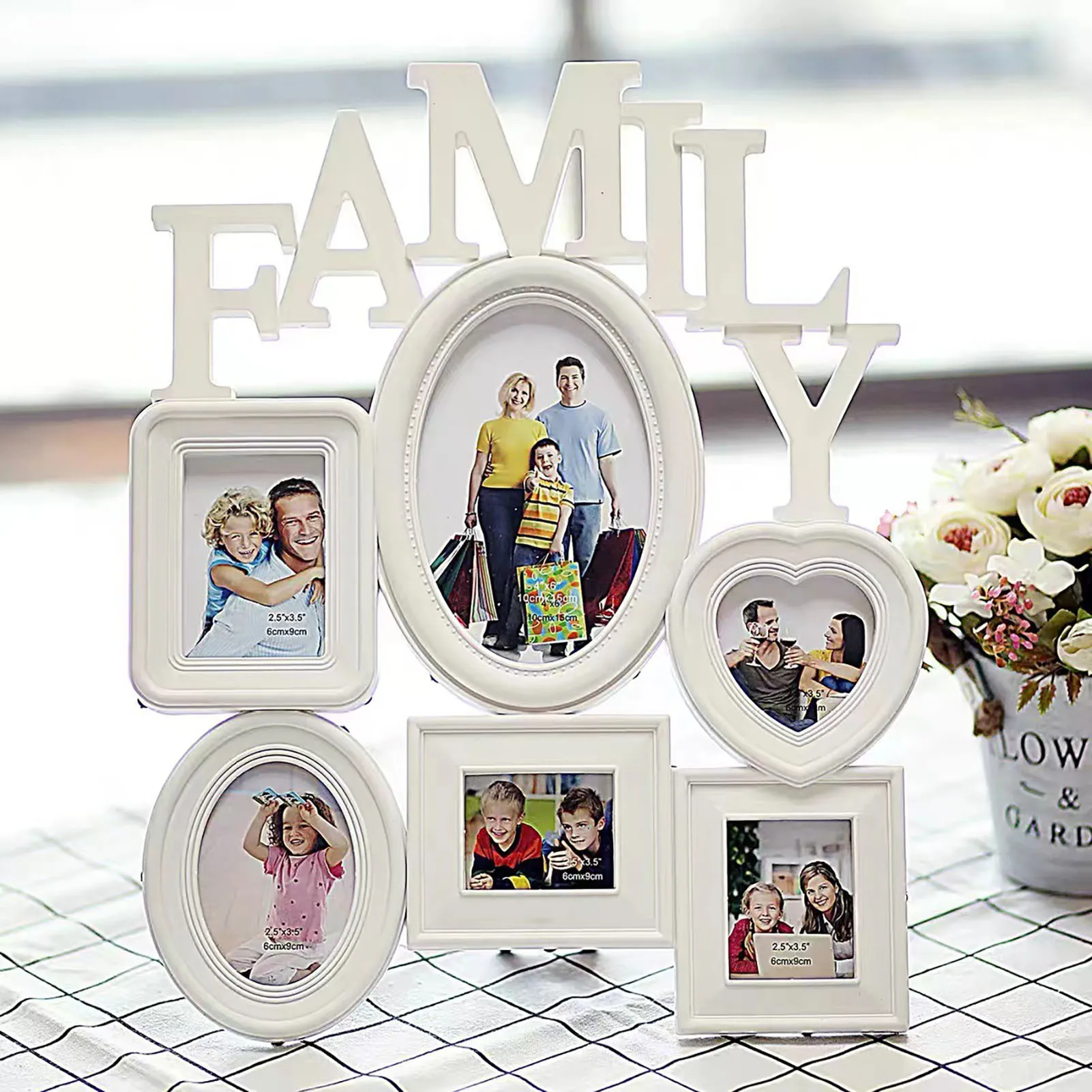 30*37cm Family Photo Frames Wall Hanging Easy Installation Modern Minimalist Frame for Photo Picture Display Use
