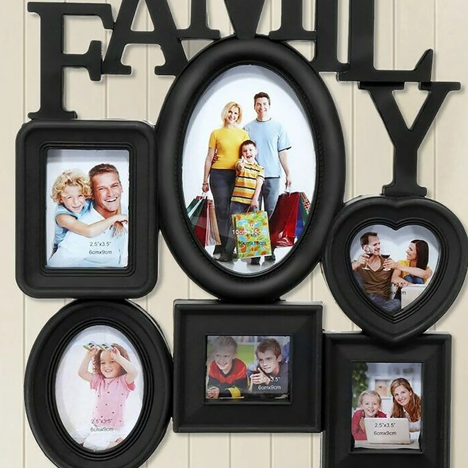 30*37cm Family Photo Frames Wall Hanging Easy Installation Modern Minimalist Frame for Photo Picture Display Use