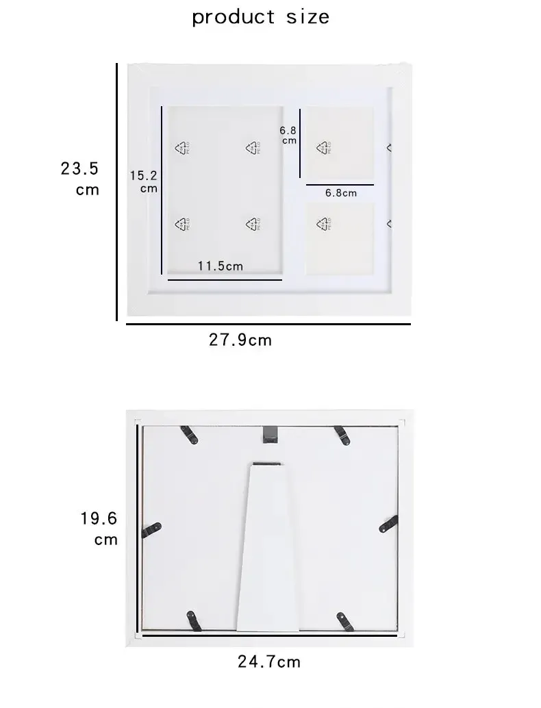 1 Set Non-toxic Baby Souvenirs Baby Milestone Decor Gift Newborn Baby Hand Foot Print DIY Photo Frame With Mold Clay Imprint Kit