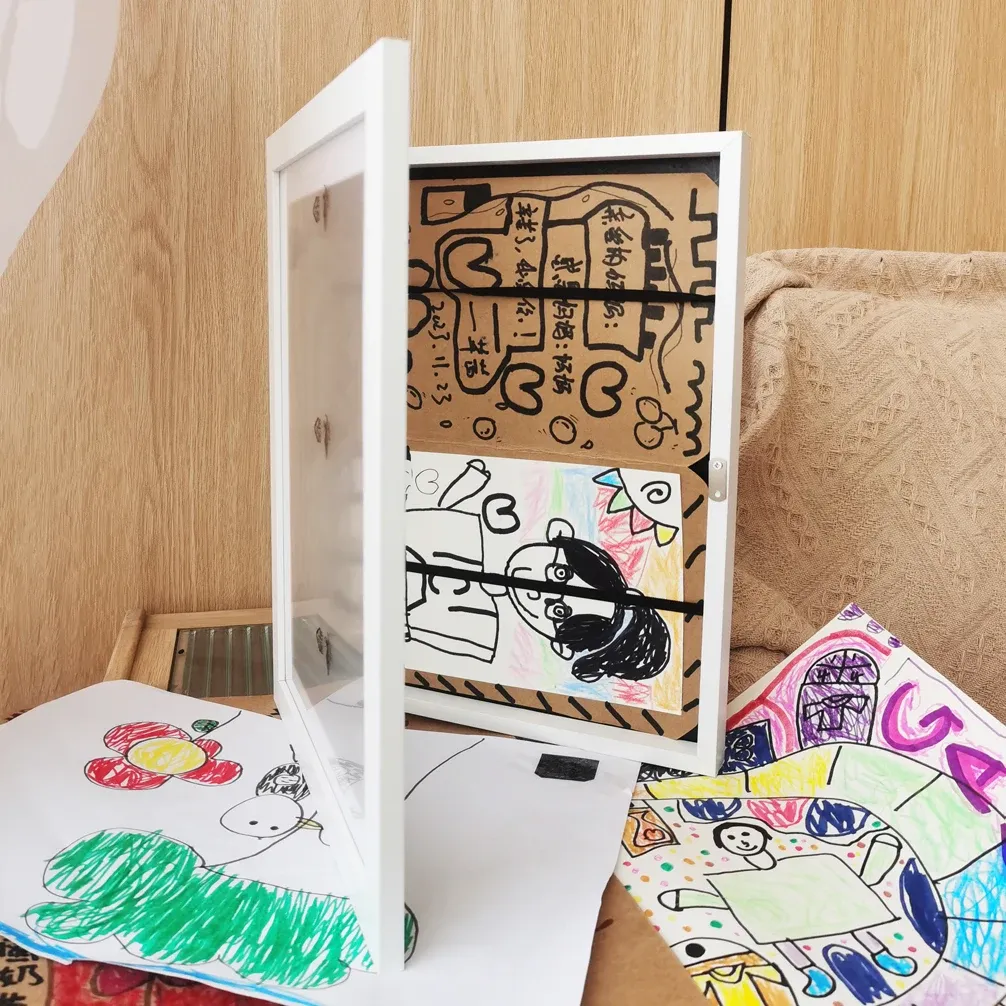 Children Art Frames Magnetic A3 A4 Changeable Kids Frametory for Photo Drawing Paintings Pictures Display Storing Photo Frame