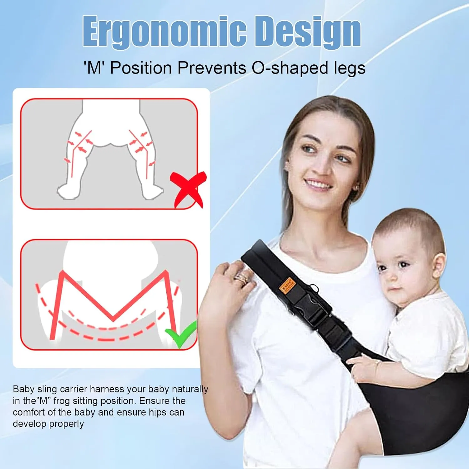 Baby Carrier Newborn Crossbody Wrap Baby Bag Accessories Toddler Hip-seat Adjustable Portable Sling Bags for Travel Infant Wrap