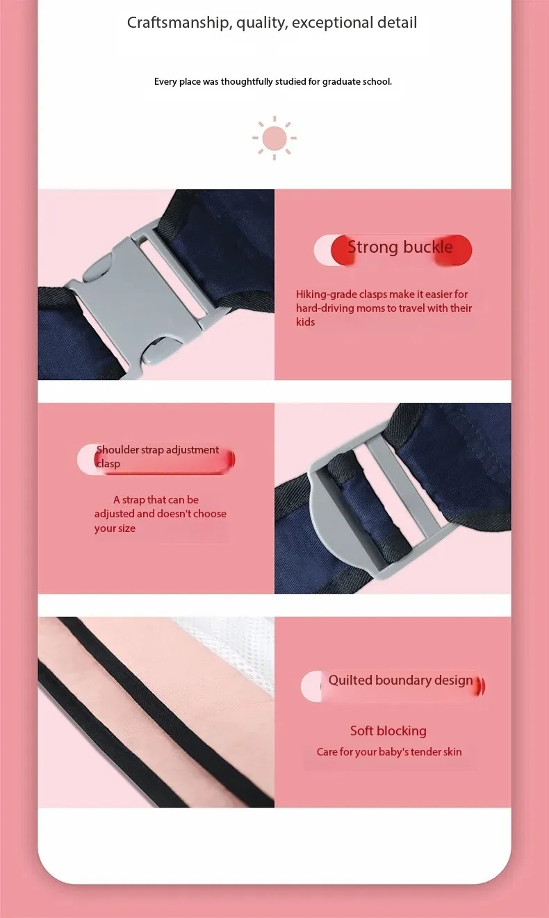 BBL Baby Carrier Wrap Multifunctional Child Carrier Adjustable Shoulder Carriers Strap for Baby Toddler Carrier Tool Accessories