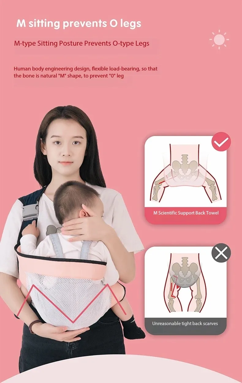 BBL Baby Carrier Wrap Multifunctional Child Carrier Adjustable Shoulder Carriers Strap for Baby Toddler Carrier Tool Accessories