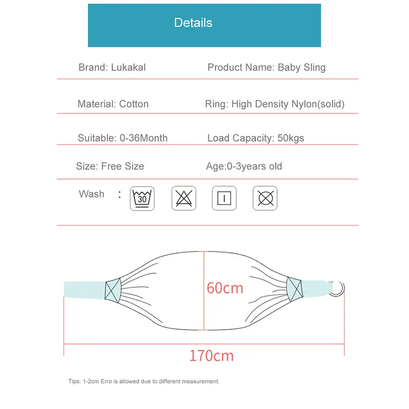 Baby Wrap Newborn Sling Dual Use Infant Nursing Cover Carrier Mesh Fabric Breastfeeding Carriers Up To 130 Lbs (0-36M)