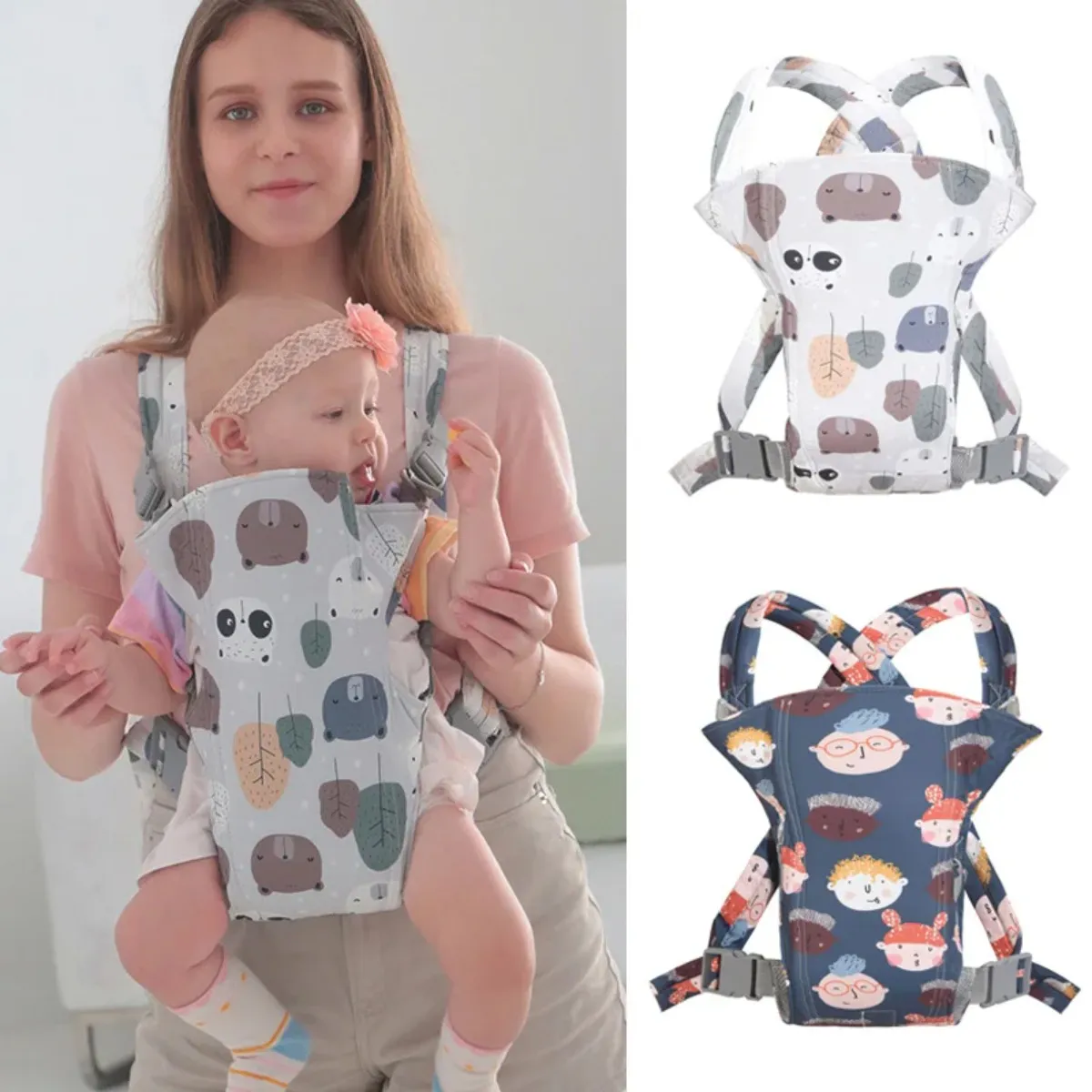 Cartoon Baby Carrier Wrap Front Carry Waist Stool Adjustable Ergonomic Newborn Carriers Baby Sling Breathable Babies Bag Product