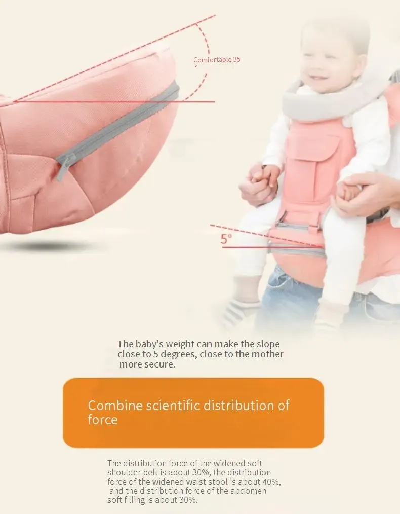 Four Seasons Waist Stool Storage 3-in-1 Multi Functional Breathable Waist Stool Baby Strap Maternal and Child Strap baby