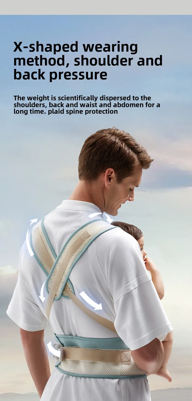 4 in1 Baby Carrier Backpack Breathable Front Facing Infant Sling Pouch Wrap Ergonomic Baby Waist Stool Carriers Bag for Newborn