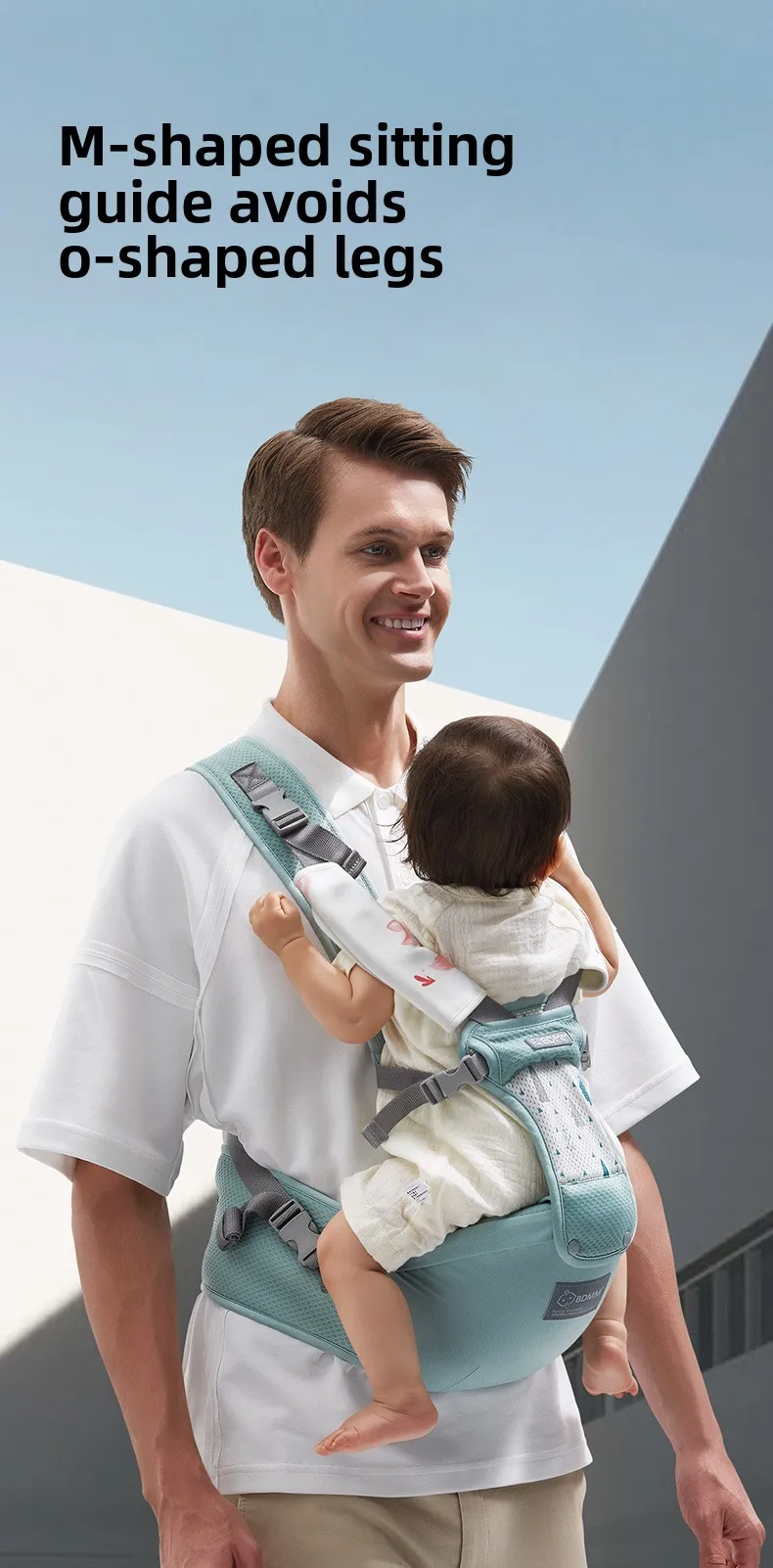 4 in1 Baby Carrier Backpack Breathable Front Facing Infant Sling Pouch Wrap Ergonomic Baby Waist Stool Carriers Bag for Newborn