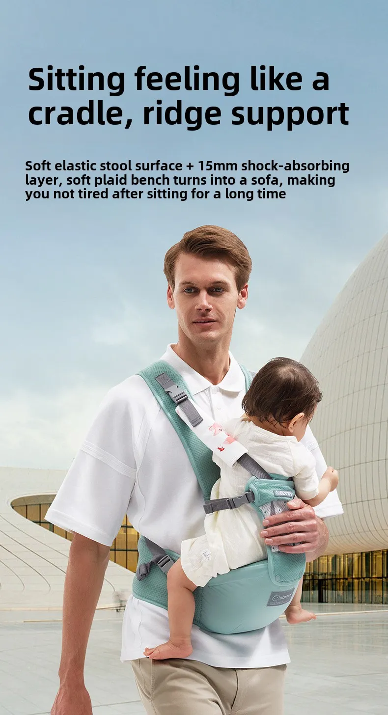 4 in1 Baby Carrier Backpack Breathable Front Facing Infant Sling Pouch Wrap Ergonomic Baby Waist Stool Carriers Bag for Newborn