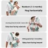 4 in1 Baby Carrier Backpack Breathable Front Facing Infant Sling Pouch Wrap Ergonomic Baby Waist Stool Carriers Bag for Newborn