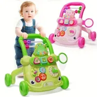 Baby Walker with Wheel for 18+ Months, Anti-Tipping Quiet Tires Toddler Learning Toy Birthday/Christmas Gift, Walker for Baby