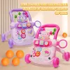 Baby Walker with Wheel for 18+ Months, Anti-Tipping Quiet Tires Toddler Learning Toy Birthday/Christmas Gift, Walker for Baby