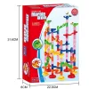 Marble Run Race Track Building Blocks Kids 3D Maze Ball Roll Toy DIY Marble Run Race Coaster Set Marble Slide Pipes  Puzzle Toys