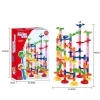 Marble Run Race Track Building Blocks Kids 3D Maze Ball Roll Toy DIY Marble Run Race Coaster Set Marble Slide Pipes  Puzzle Toys