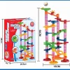 Marble Run Race Track Building Blocks Kids 3D Maze Ball Roll Toy DIY Marble Run Race Coaster Set Marble Slide Pipes  Puzzle Toys