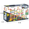 Marble Run Race Track Building Blocks Kids 3D Maze Ball Roll Toy DIY Marble Run Race Coaster Set Marble Slide Pipes  Puzzle Toys