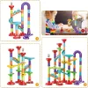 Marbles Run Catapult Track Building Blocks Slide Beads Educational Toys Children Gift Race Balls Toy Marble Track Race Set