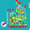 Marbles Run Catapult Track Building Blocks Slide Beads Educational Toys Children Gift Race Balls Toy Marble Track Race Set