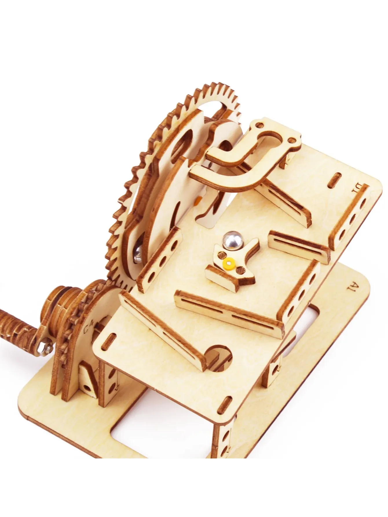 Spiral Marble Run 3D Wooden Puzzles for Adults and Teens DIY Model Building Kits with Mechanical Puzzles 