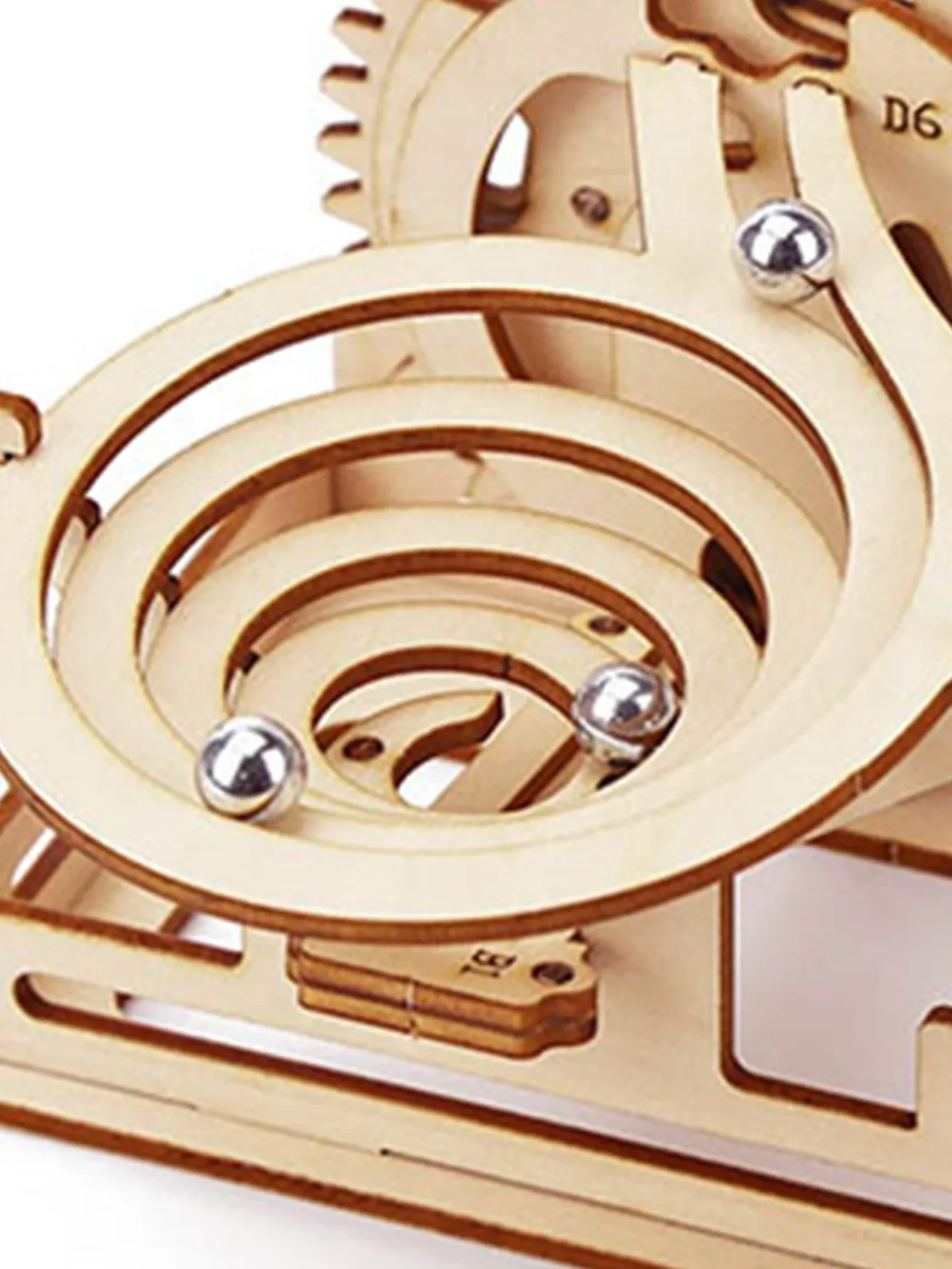 Spiral Marble Run 3D Wooden Puzzles for Adults and Teens DIY Model Building Kits with Mechanical Puzzles 