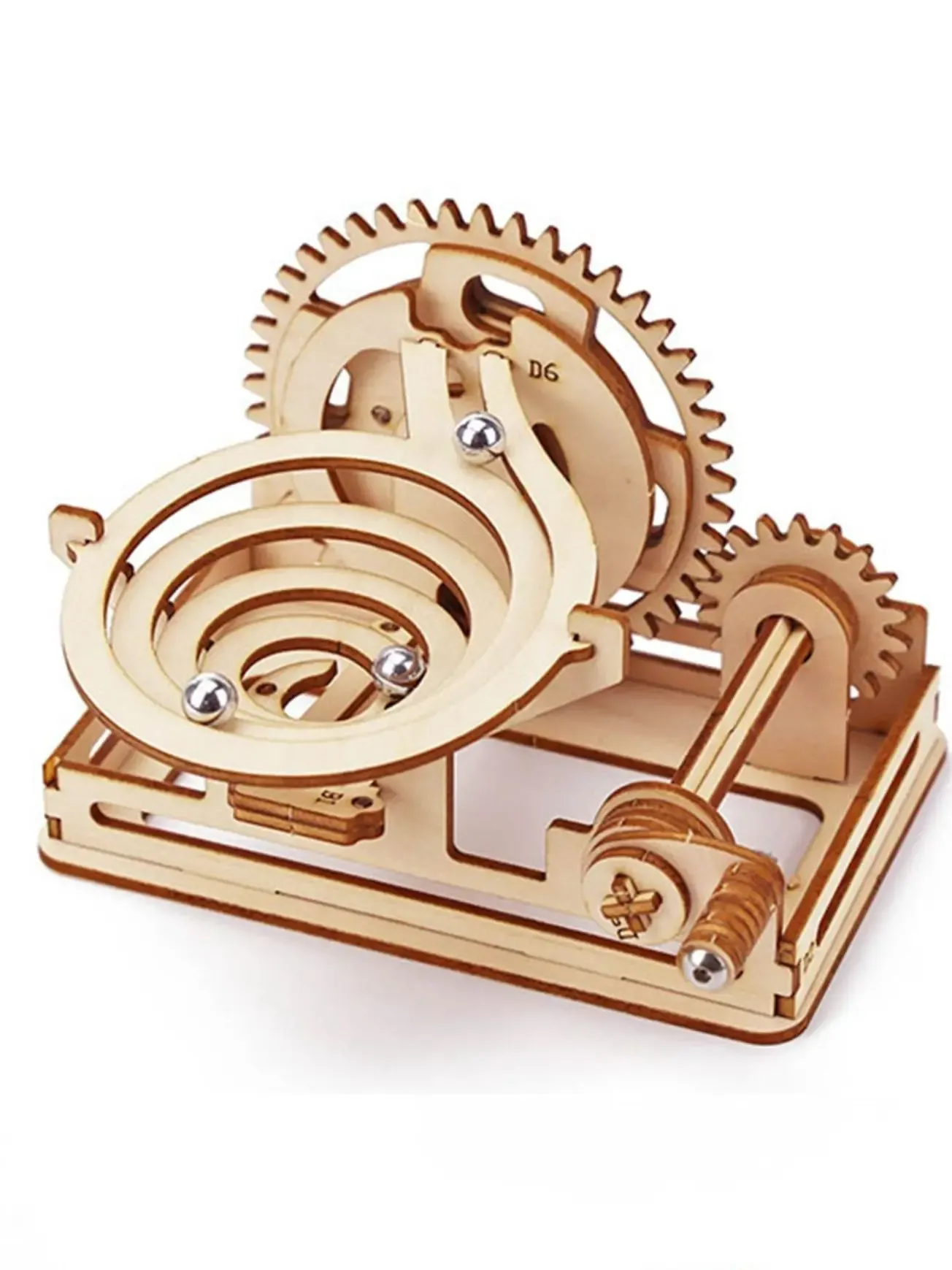 Spiral Marble Run 3D Wooden Puzzles for Adults and Teens DIY Model Building Kits with Mechanical Puzzles 
