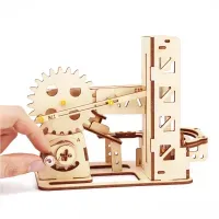 Spiral Marble Run 3D Wooden Puzzles for Adults and Teens DIY Model Building Kits with Mechanical Puzzles 