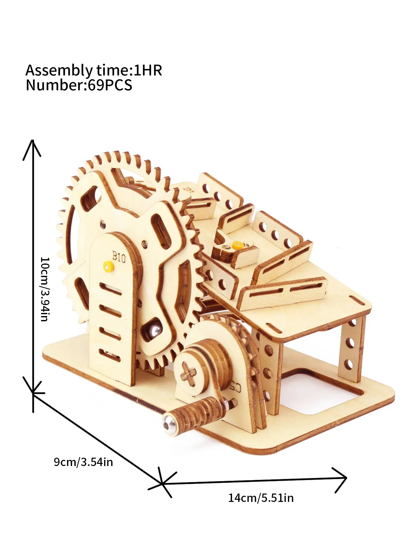 Spiral Marble Run 3D Wooden Puzzles for Adults and Teens DIY Model Building Kits with Mechanical Puzzles 
