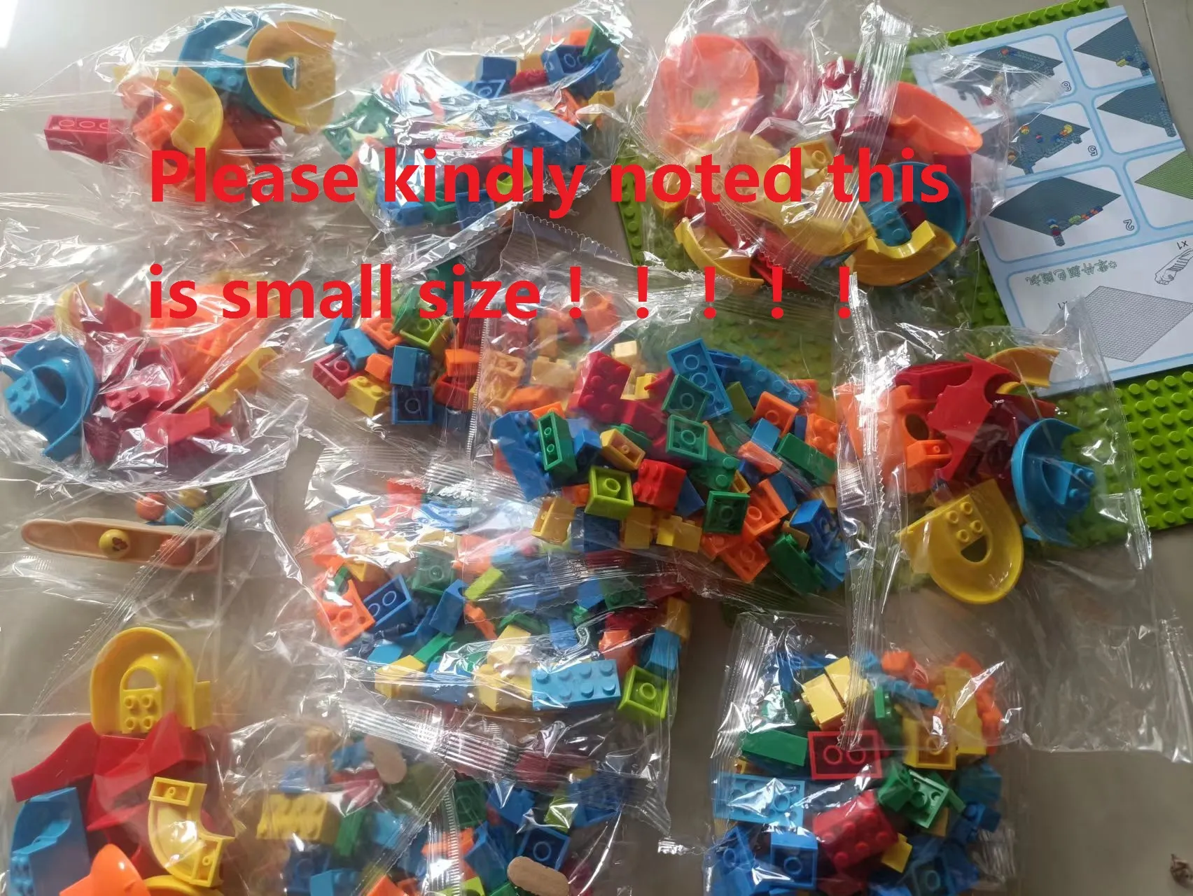 Marble Race Run Block Small Size Building Blocks Maze Ball Funnel Slide Blocks DIY Creative Bricks Assemble Toys Bulk Model Toys