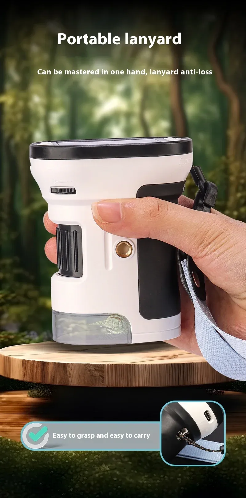 Kids Microscope Biological Kit 1000x Magnifier 200 Megapixels with LED Photo Video Function Educational Toy Science for Children