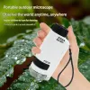 Pocket Microscope Kids Science Toy Kit 60-120x Educational Mini Handheld Microscope with LED Light Outdoor Children Stem Toy