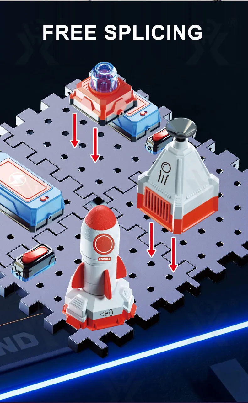 Science Toy DIY Electronic Blocks Kits Children Circuits Educational Toys Exploration Equipment Set Physical Toys for Kids