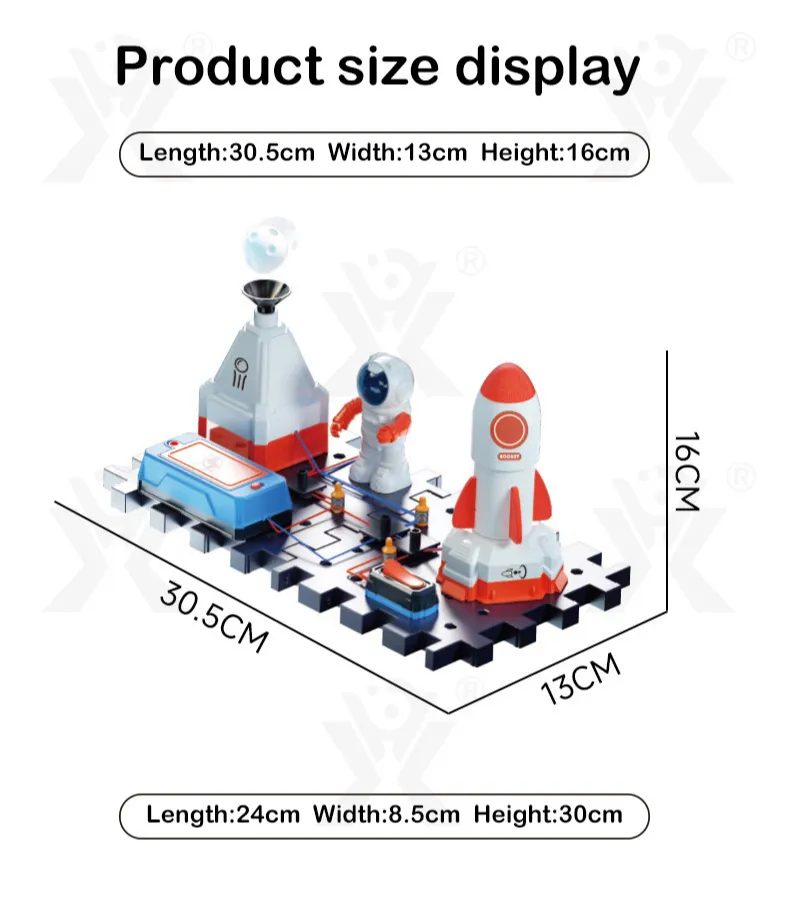 Science Toy DIY Electronic Blocks Kits Children Circuits Educational Toys Exploration Equipment Set Physical Toys for Kids