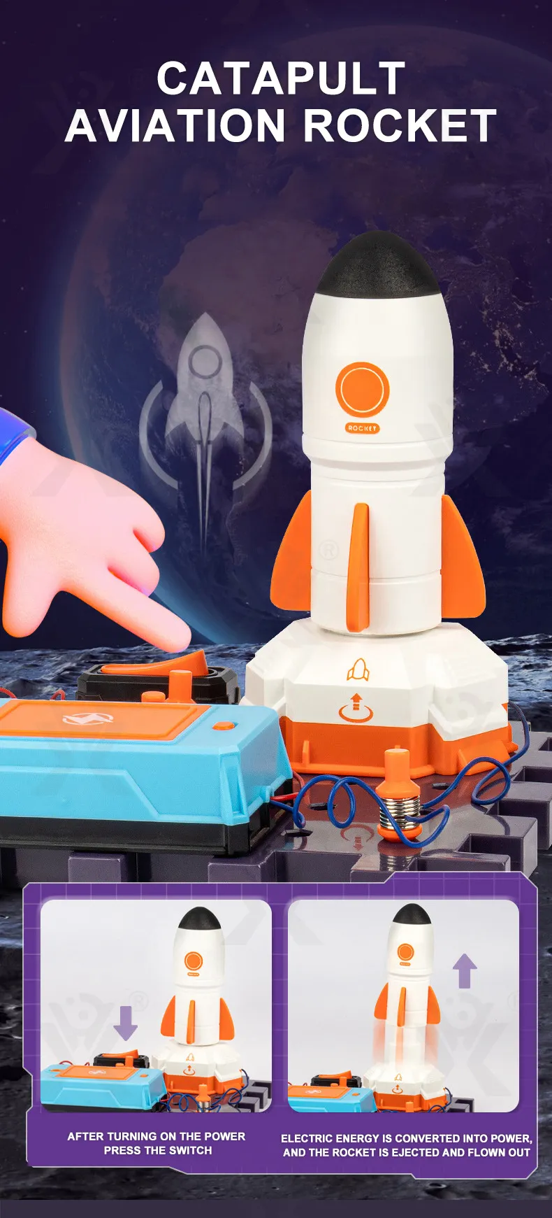 Science Toy DIY Electronic Blocks Kits Children Circuits Educational Toys Exploration Equipment Set Physical Toys for Kids