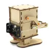Robot Eating Coin Wood DIY Model Teaching Learning Stem Project Kit for Kid Science Experiment Education Toy Wooden Assemble Kit