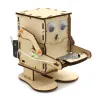 Robot Eating Coin Wood DIY Model Teaching Learning Stem Project Kit for Kid Science Experiment Education Toy Wooden Assemble Kit