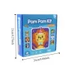 Handmade Material Children's Sticker Book Educational Hairball Animal Pompom Art Kit Early Learning Cartoon Pompom Crafts Toy