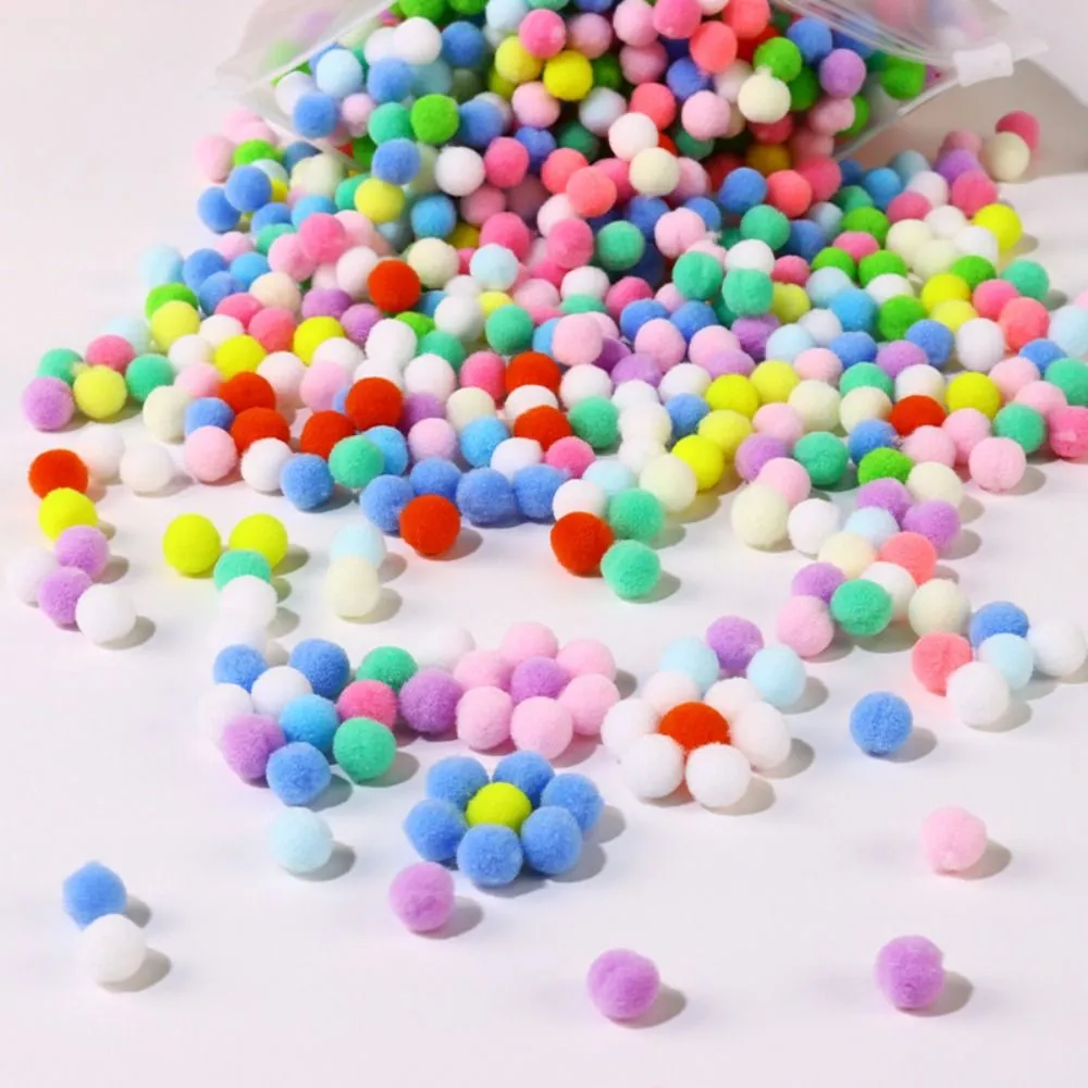 Handmade Material Children's Sticker Book Educational Hairball Animal Pompom Art Kit Early Learning Cartoon Pompom Crafts Toy