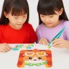Handmade Material Children's Sticker Book Educational Hairball Animal Pompom Art Kit Early Learning Cartoon Pompom Crafts Toy