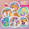 Unicorn & Dinosaur Diamond Painting Kit - Kids' DIY Craft Project