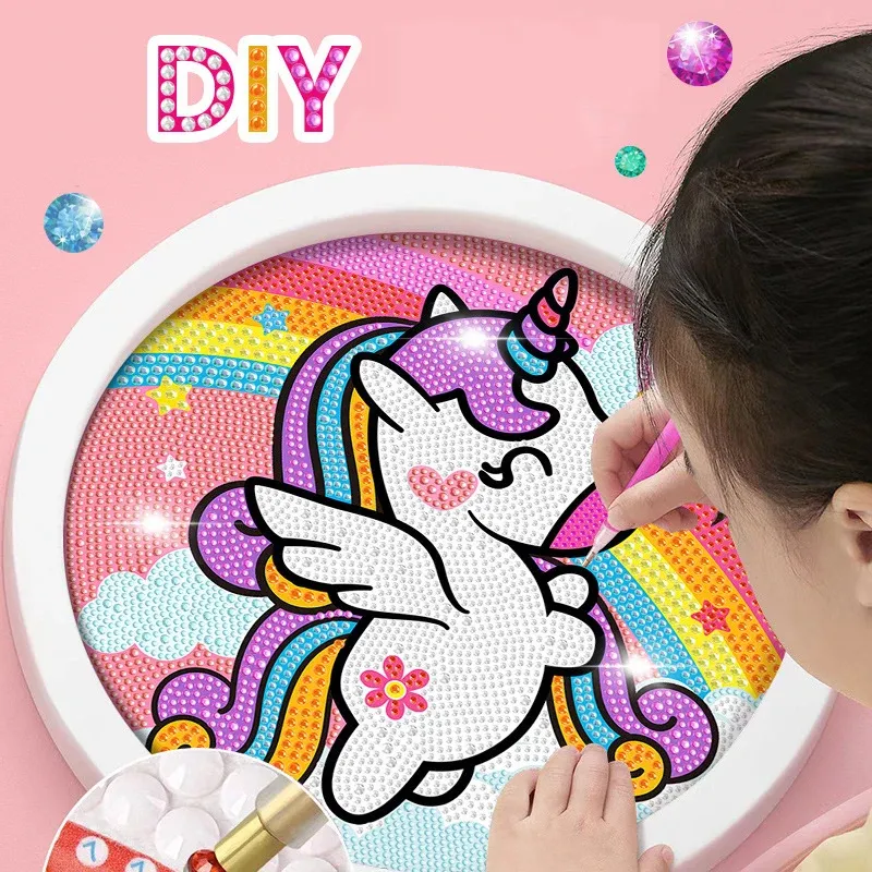 Unicorn & Dinosaur Diamond Painting Kit - Kids' DIY Craft Project