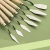 Stainless Steel Oil Painting Knives – Artist Palette & Mixing Tools