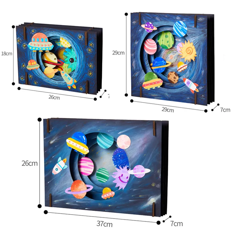 Kid DIY Painting Creative Craft Toy Kindergarten Handicraft Activities Drawing  Didactic Material Montessori Education Toy Gift