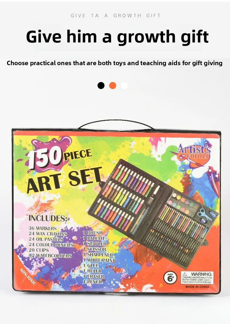 208/86/150/78PCS watercolor painting pen set, complete set of painting watercolor brushes including tools, painting art supplies