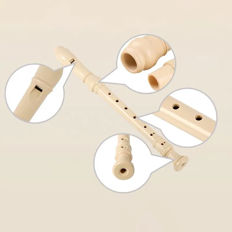 Professional 6/8 Hole Treble Flute Soprano Recorder Clarinet Harp For Beginner Learning Professional Instrument Germanic Style