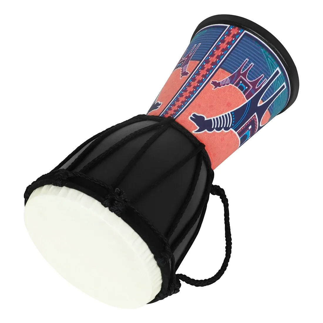 4 inch African Drum Handheld Children's Drum Portable ABS Drum Cavity Snare Drum Orff Gifts Percussion Musical Instruments