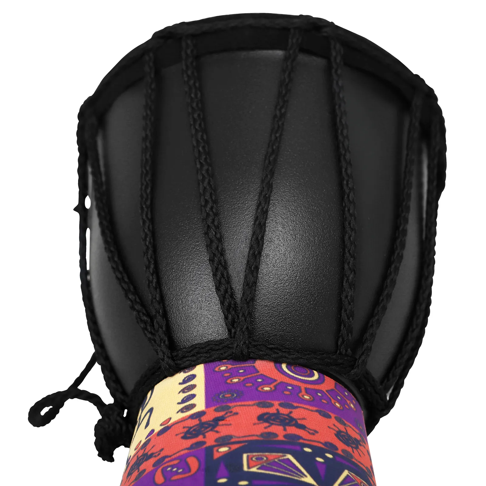 4 Inch African Drum Handmade Traditional African Hand Drum Colorful Djembe Drum for Children Study Percussion Musical Instrument